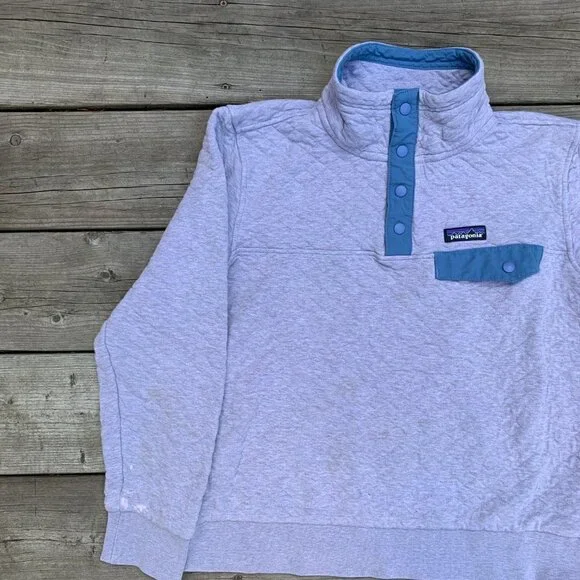 Patagonia Organic Cotton Quilt Snap T Pullover Jacket Sweater Small - Picture 3 of 14